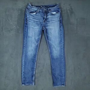 BKE Alec Skinny Jeans Mens 30x29 Blue Denim Stretch Distressed Faded Modern Fit